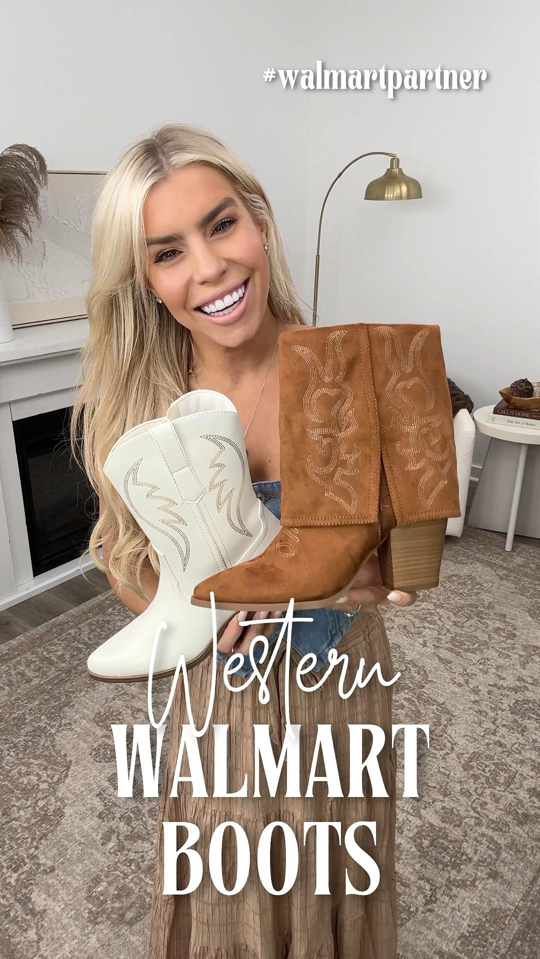 New western boots from @walmartfashion — these are so comfortable and I paired them with the cutest $16.50 midi skirt. (The skirt comes in sizes XS-XXXL and I’m wearing a size small.) Which shoe do you like best? #walmartpartner #walmart

#LTKFindsUnder50 #LTKStyleTip #LTKFindsUnder100