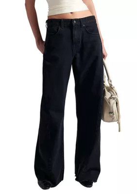Free People Women's We The Free Alter Ego Wide-Leg Twisted Jeans, 27 | Belk