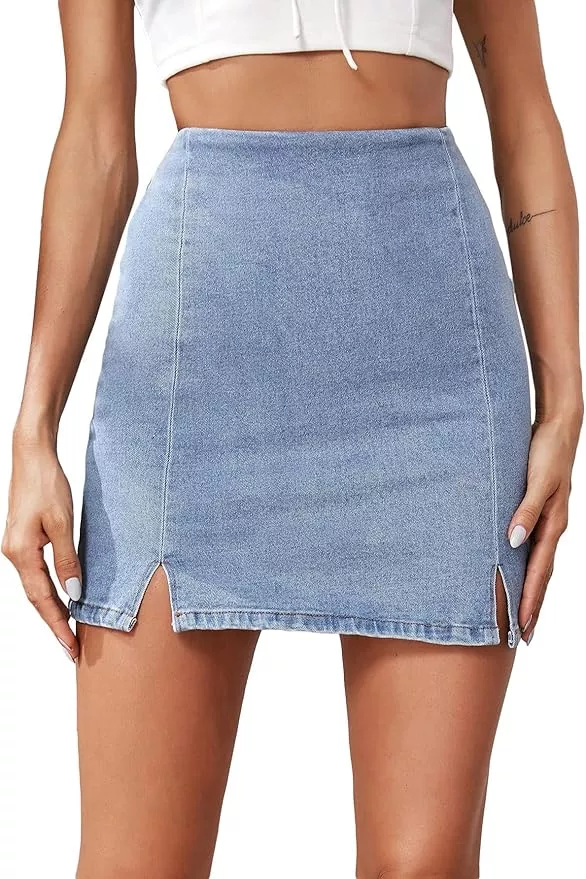 Milumia Women's Casual Twist Front Wrap Skort High Waisted Zip Back Summer  Shorts
