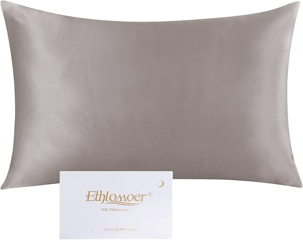 Ethlomoer Kissenbezug aus 100% nat\u00fcrlicher reiner Seide f\u00fcr Haar und Haut, beidseitig 1... | Amazon (DE)