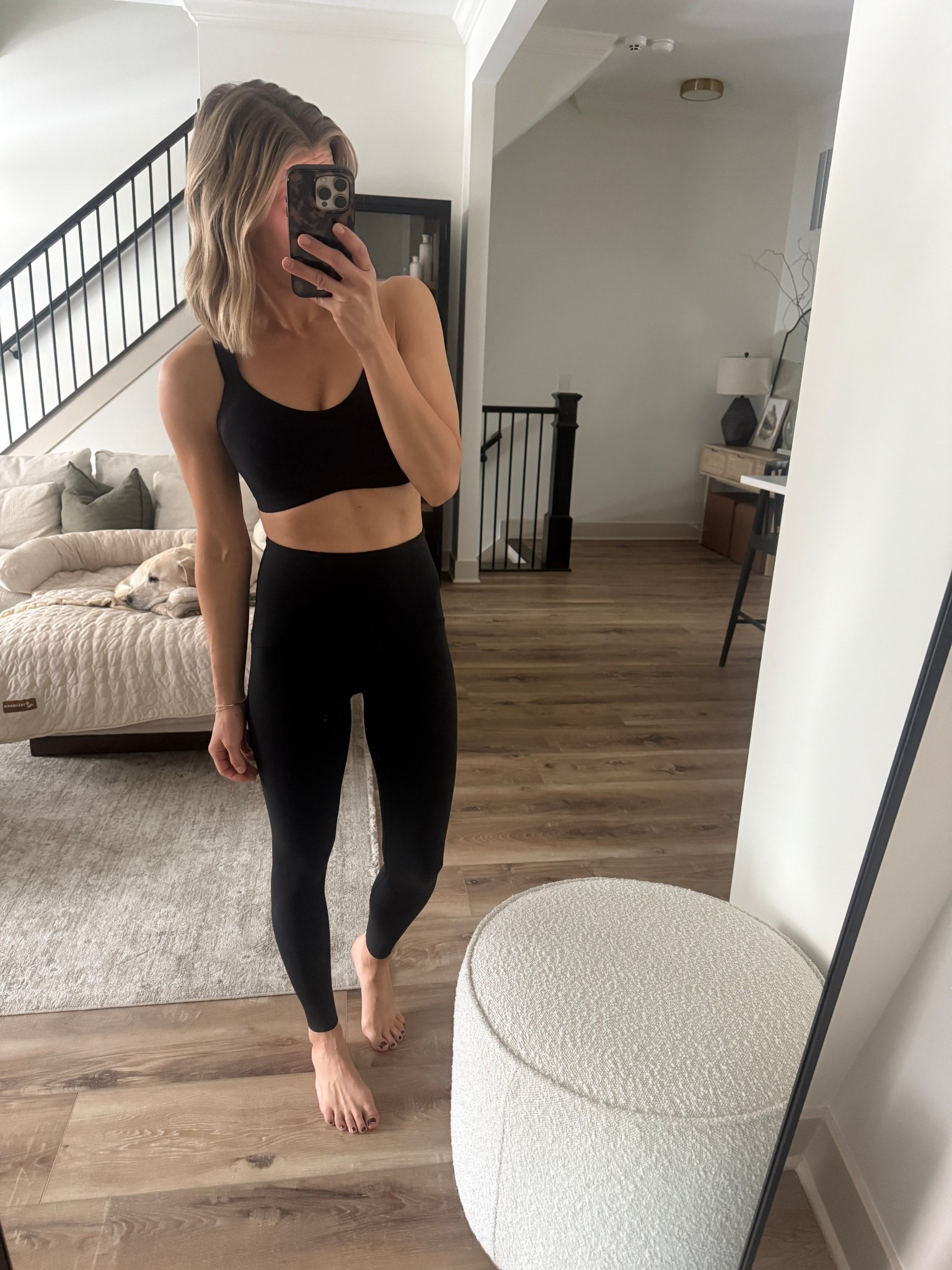 Wearing small leggings (full length) + sports bra (code: LAWXSPANX - first time customers only)

#LTKOver40 #LTKFindsUnder100 #LTKActive