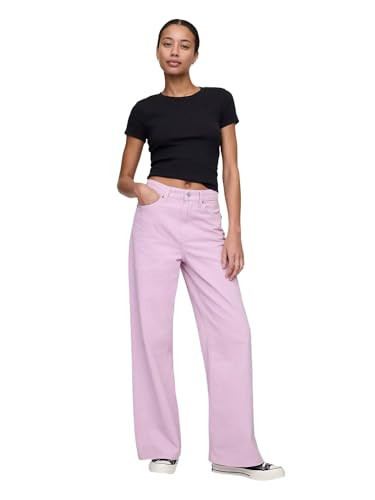 GAP Womens High Rise Wide Leg Jeans Orchid 207 24REG | Amazon (US)