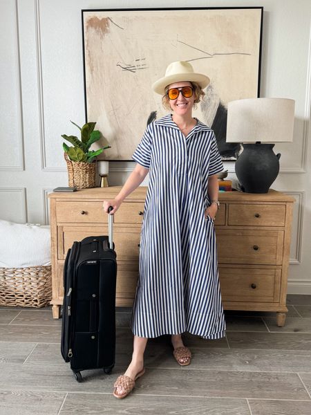 Dress: wearing an XS/s (arms run tight but body is big)

Shirt: Wearing a 38 (fits oversized, so you could size down) 

#coverup #beachcoverup #swimsuitcoverup #sezane #dress #travellook #travelstyle

#LTKeurope #LTKtravel #LTKSeasonal