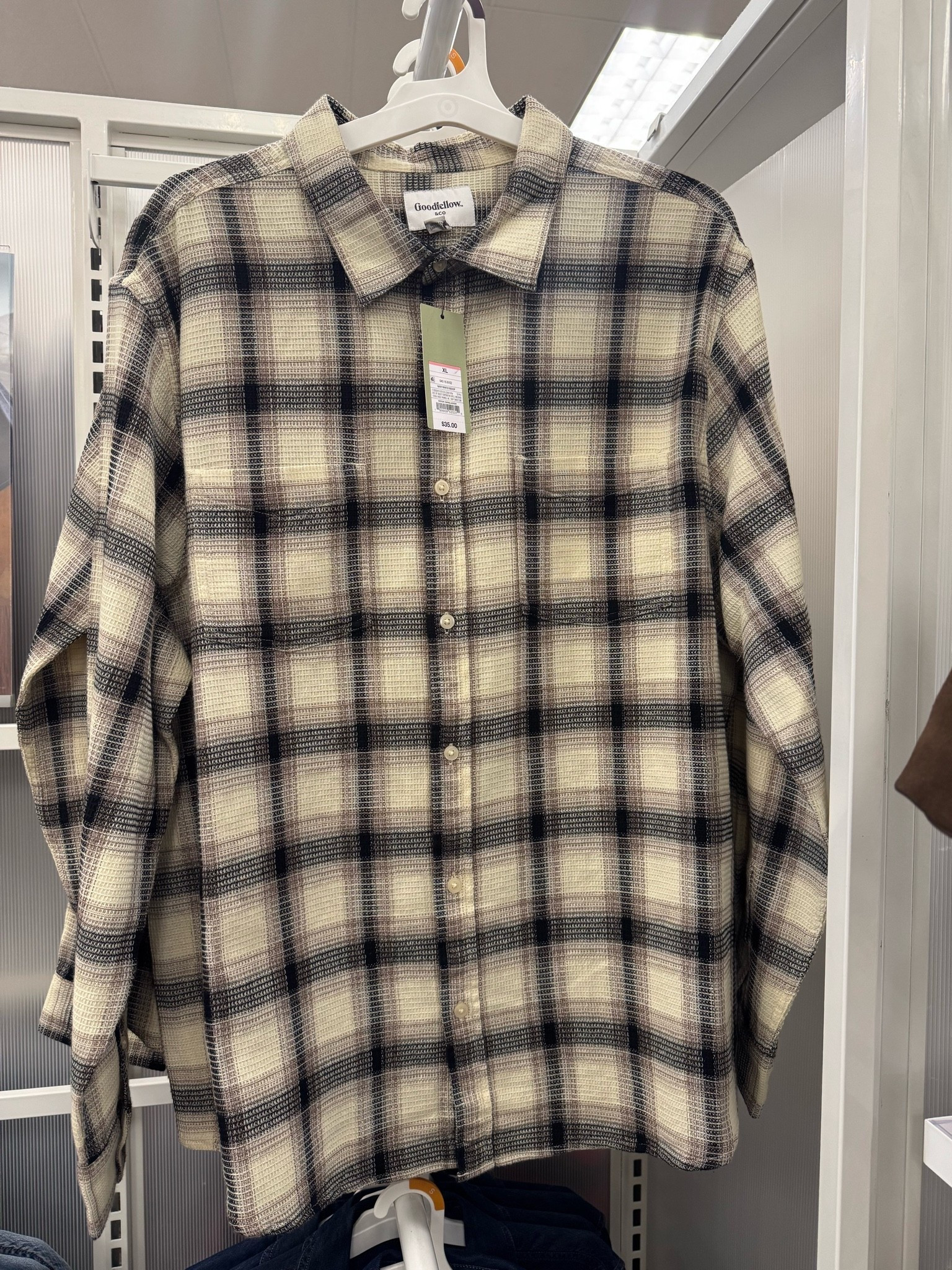 Target 🎯 Men's Denim Long Sleeve Plaid Layer Button-Down Shirt - Goodfellow & Co

#LTKSeasonal #LTKMens #LTKWorkwear