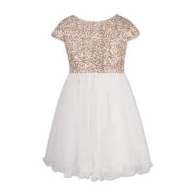 new!Speechless Little & Big Girls Short Sleeve Cap Sleeve Fit + Flare Dress | JCPenney