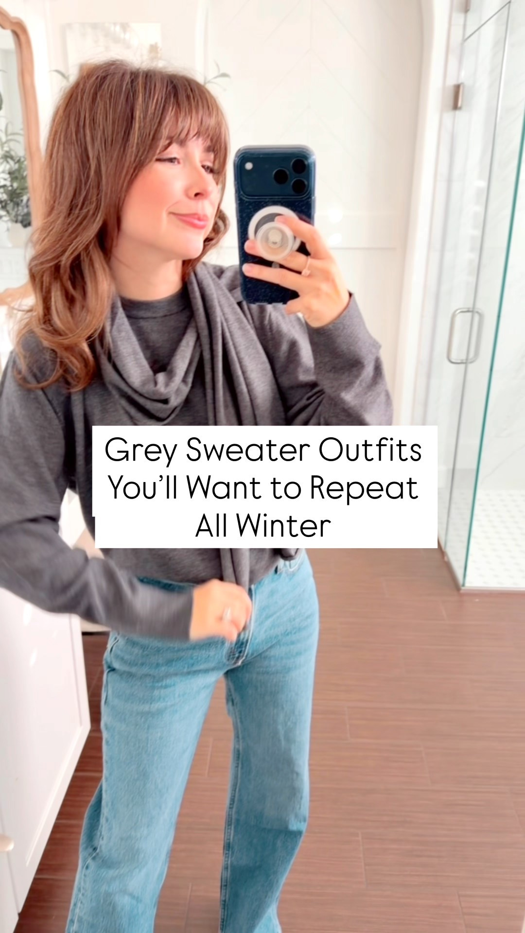 Grey sweaters are officially my favorite.
I’m 5’2 and each of these outfits is petite-friendly, easy to repeat, and perfect for everyday mom life.
Sharing all the pieces I reach for when I want to feel warm but still put-together.

Linked everything below — sweaters, denim, boots, and the petite staples I wear on repeat all winter.
Cardigan , scarf stop, mock neck small
Fair isle XS 
Jeans 25short(p)

#LTKHoliday #LTKPetite