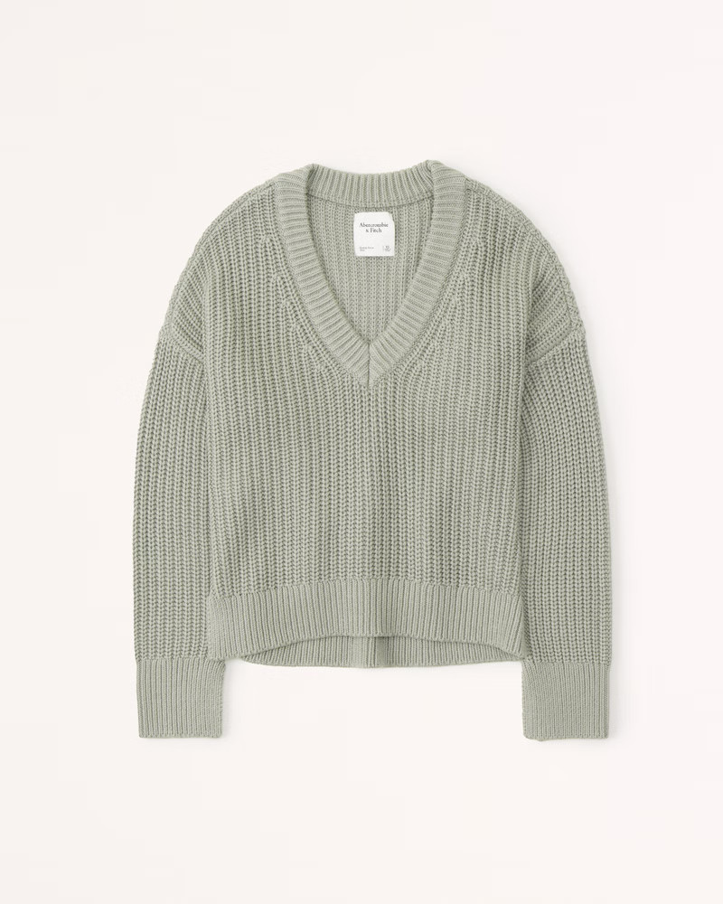 Easy V-Neck Sweater | Abercrombie & Fitch (US)