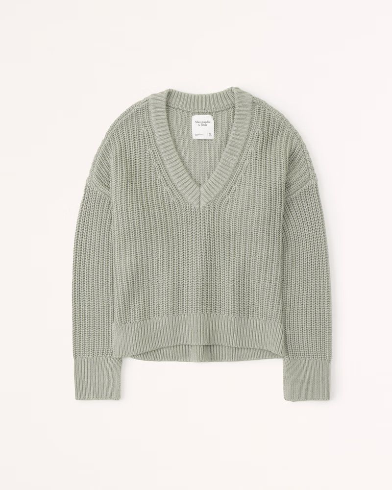 Women's Easy V-Neck Sweater | Women's Tops | Abercrombie.com | Abercrombie & Fitch (US)