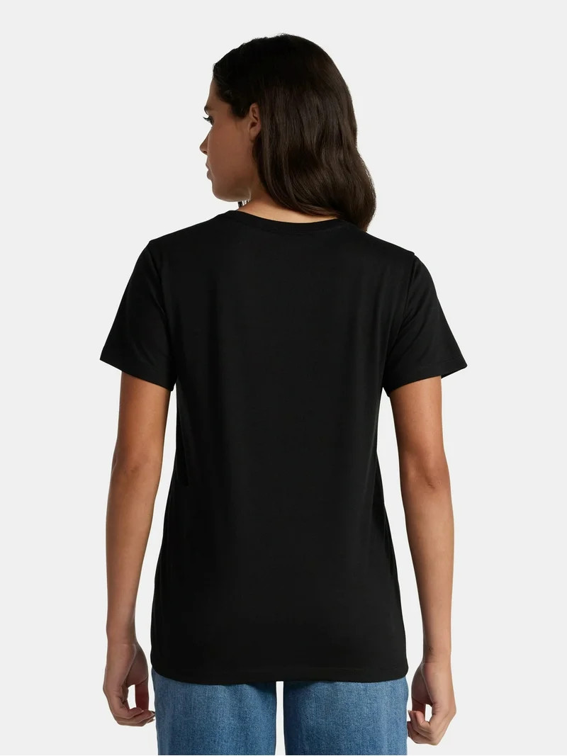 Halloween Women's Black Cat Society Graphic Tee from Way to Celebrate, Sizes S-XXXL | Walmart (US)