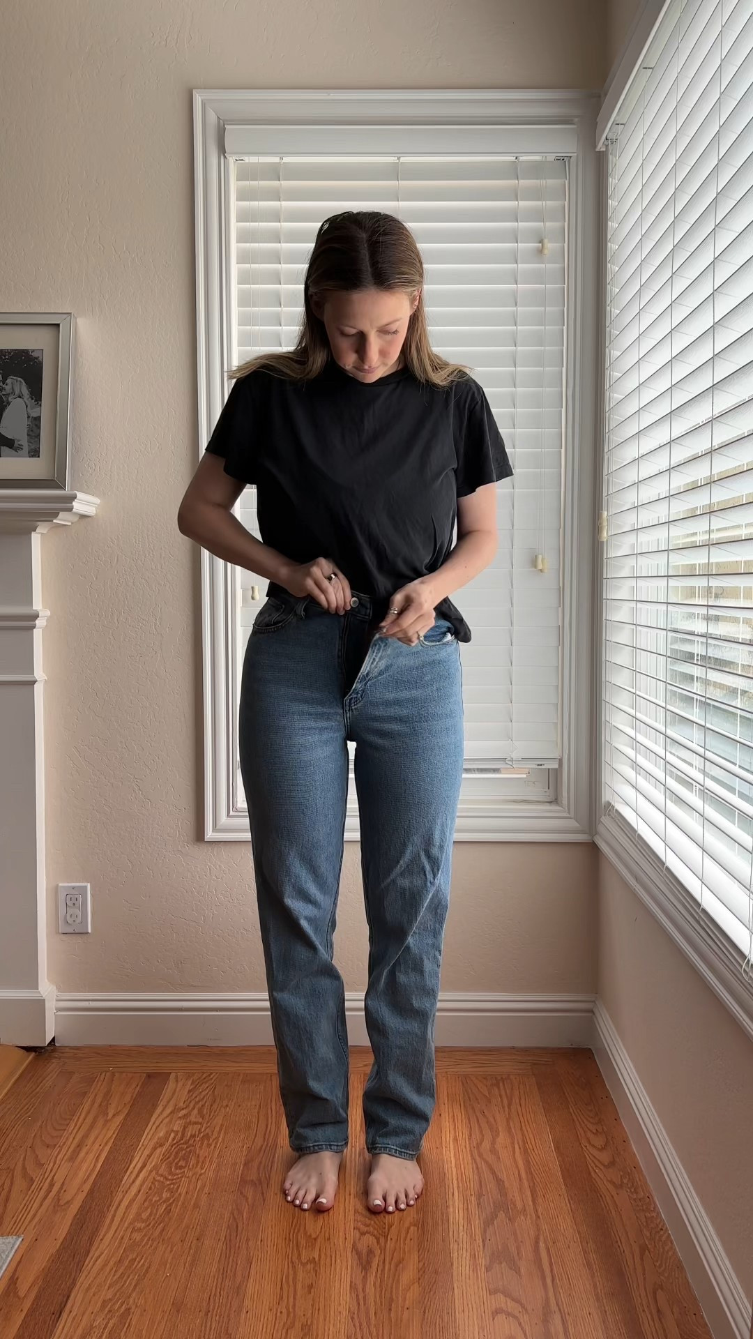 new mom fit!
Wearing a 27 jeans & medium top!

#LTKStyleTip #LTKWorkwear #LTKFamily