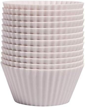 The Silicone Kitchen Reusable Silicone Baking Cups - Designer White, Non-Toxic, BPA Free, Dishwas... | Amazon (US)
