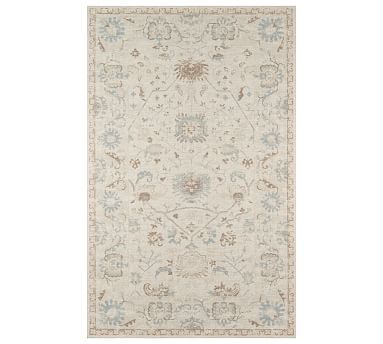 Dovie Rug , 6'6" x 9', Beige | Pottery Barn (US)