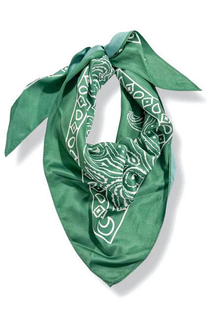 Start Of Something Green Paisley Triangle Scarf | The Willow Tree
