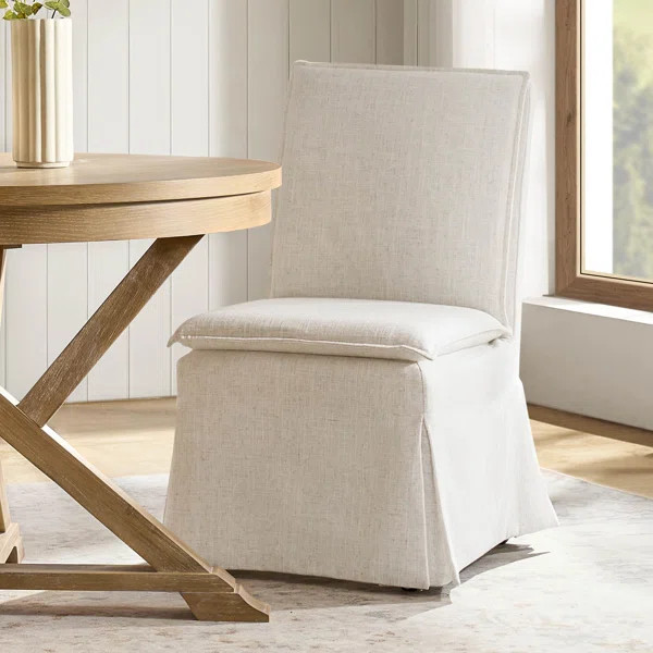 Carmona 19"W Removable And Washable Slipcover Dining Chair With Hidden Storage | Wayfair North America