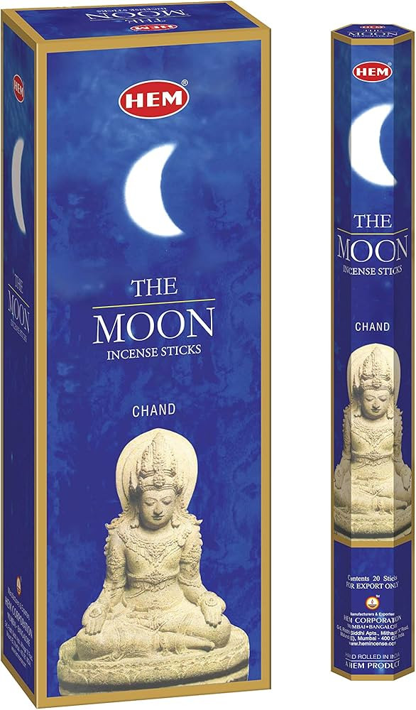 HEM - The Moon Incense Sticks - Pack of 6 - 120 count - 301g | Amazon (US)