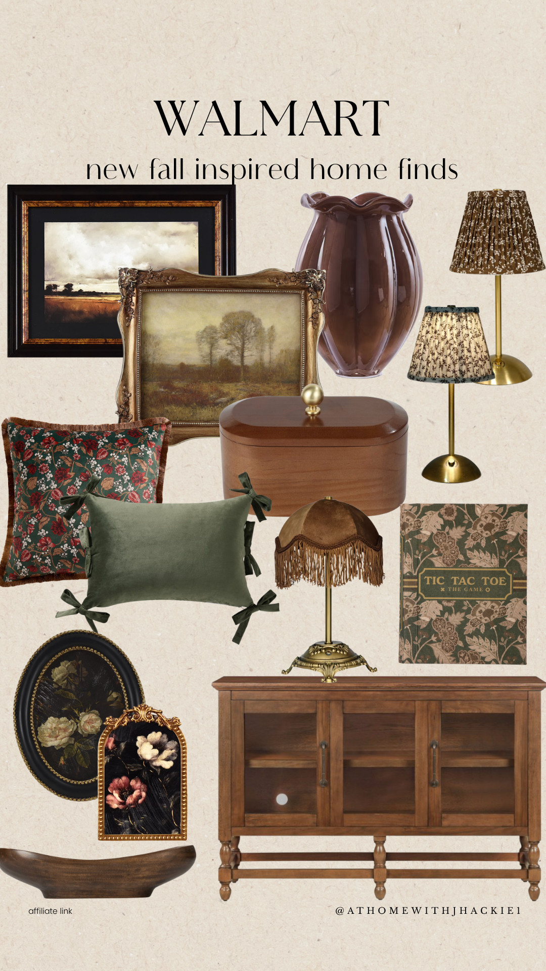 Walmart – Fall Inspired Home Finds, Walmart home decor, Walmart fall decor, fall home finds, vintage inspired decor, moody home decor, floral throw pillows, pleated lampshade, decorative table lamp, brown glass vase, vintage wall art, fall decorating ideas, wood console cabinet, decorative storage box, floral artwork, cozy fall home, autumn home decor, affordable fall decor, traditional home decor, cottage style decor, fall aesthetic

#LTKSeasonal #LTKHome