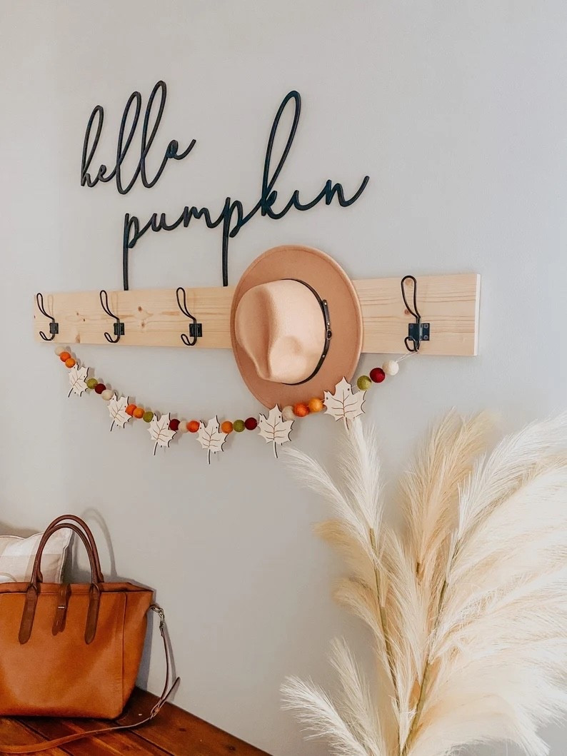 🍂✨ Hello, pumpkin season! 🍂✨ I’m bringing all the cozy vibes to our entryway with layered textures, pampas grass, and the sweetest fall garland + wall art. Perfect for adding a touch of warmth as soon as you walk in the door. 🎃

Shop my fall entryway favorites here ➡️ [@liketoknow.it link]

#LTKhome #falldecor #entrywaydecor #cozyhome

#LTKSeasonal #LTKHome #LTKSaleAlert