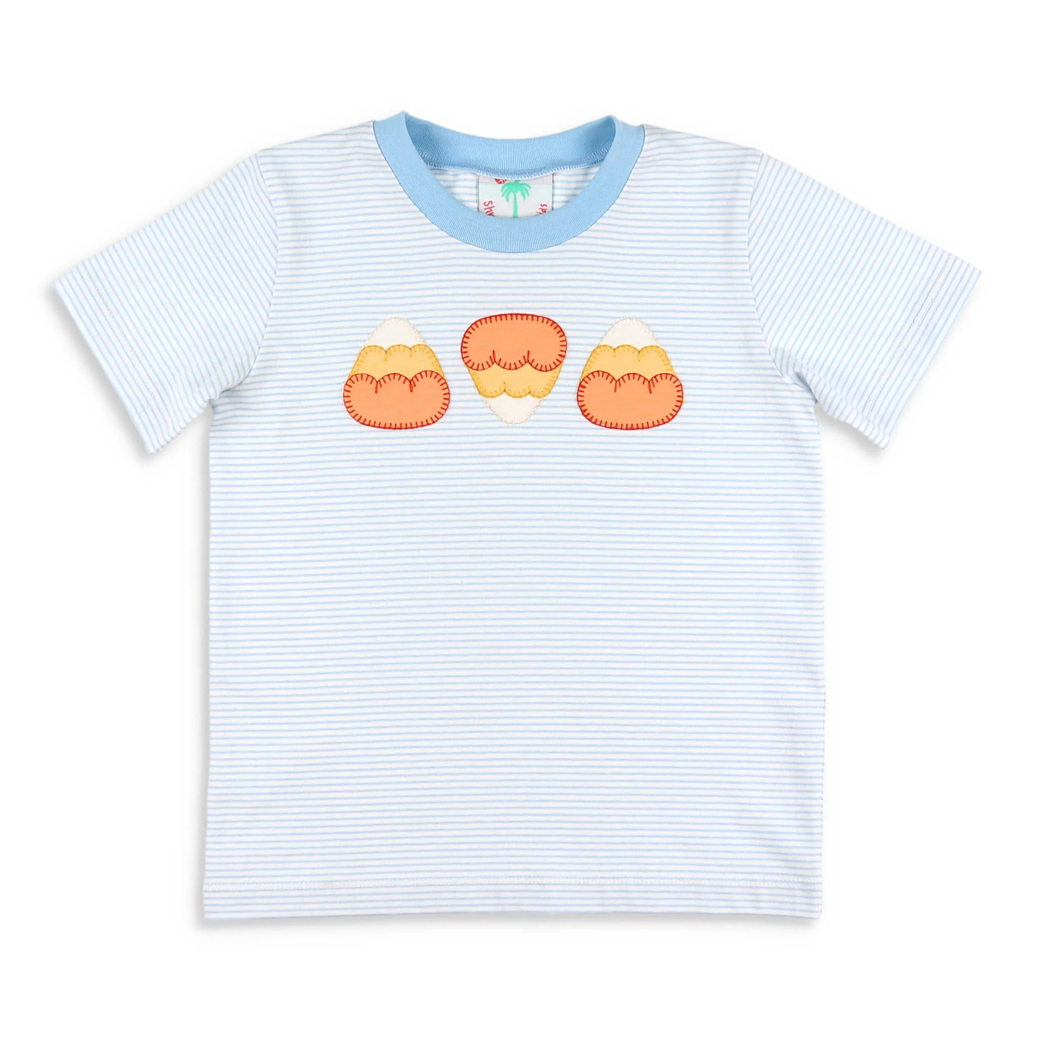 Boys Applique T Shirt - Candy Corn - Shrimp and Grits Kids | Shrimp and Grits Kids