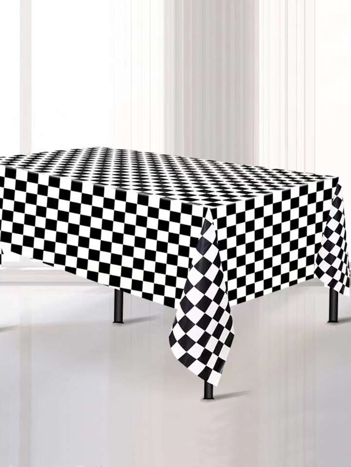 1pc Checkered Print Disposable Table Cover | SHEIN USA | SHEIN