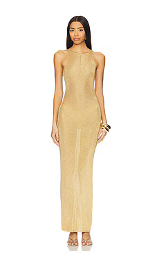 GUIZIO Odette Dress in Gold from Revolve.com | Revolve Clothing (Global)