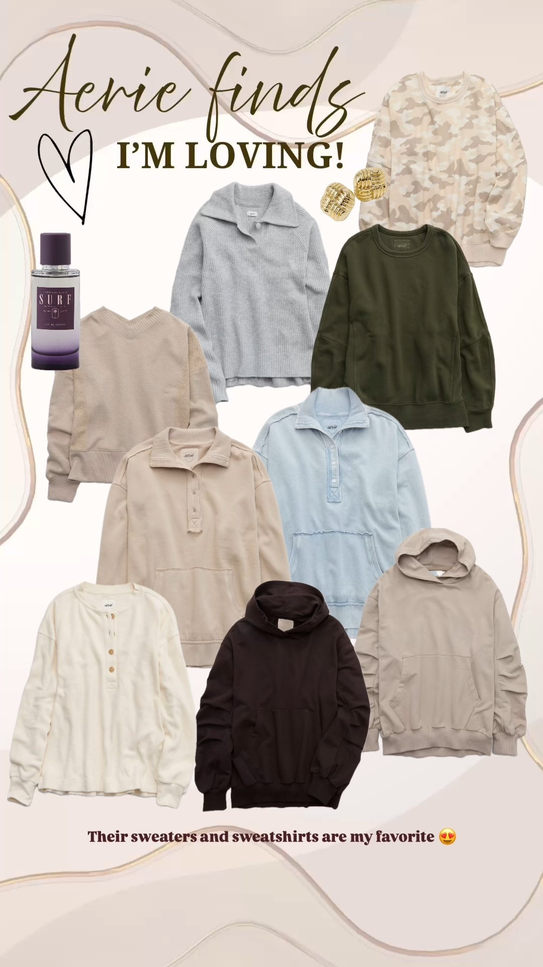 Aerie sweatshirts and sweaters are the best quality and the MOST comfortable 😍✨ nothing I love more. All of these are ON SALE! 

#LTKFindsUnder100 #LTKSaleAlert #LTKU