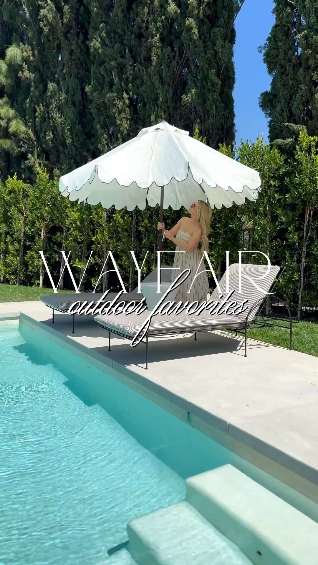 Wayfair outdoor favorites! Including our outdoor umbrella, wicker dining chairs, solar lights, outdoor lanterns, coffee and side tables, and more! #WayfairPartner #Wayfair #ad @Wayfair 

#LTKHome #LTKSeasonal #LTKvlog
