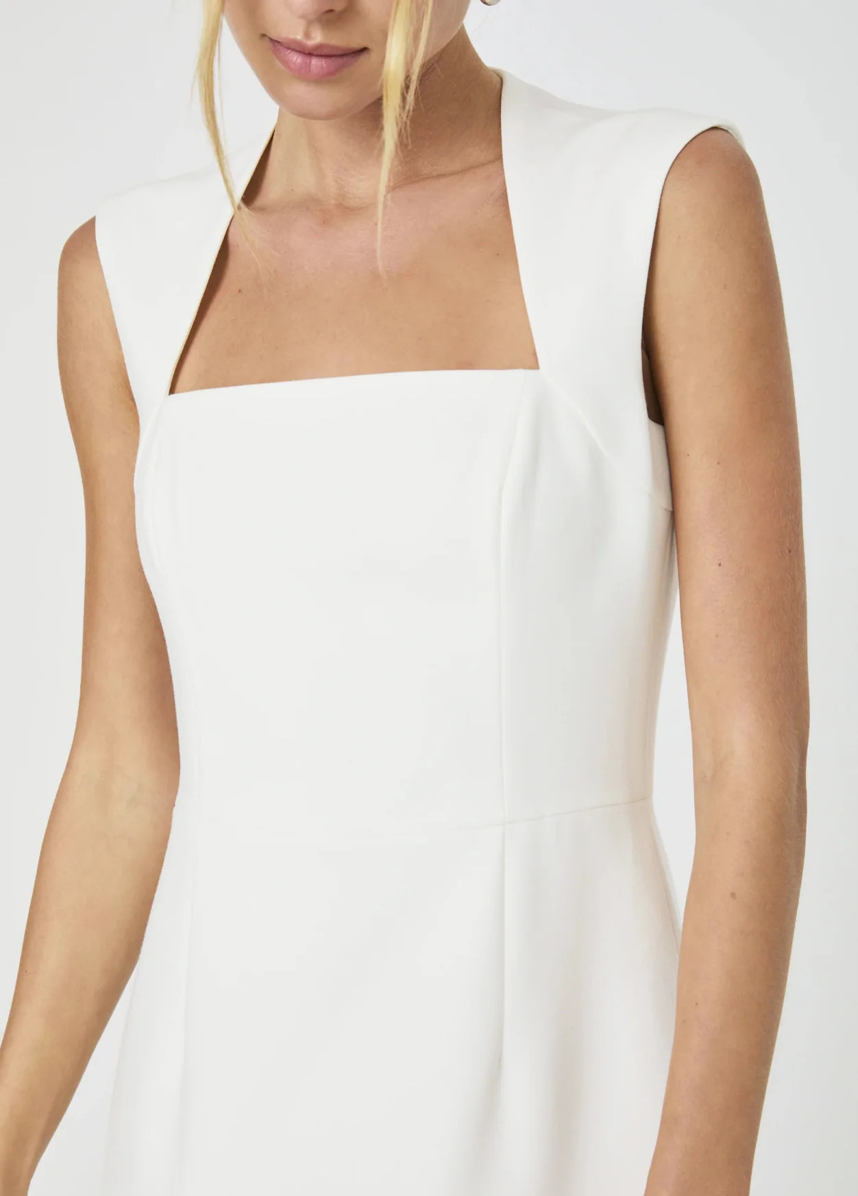 Whisper Ruth Square Neck Dress White / 2 | Refinery