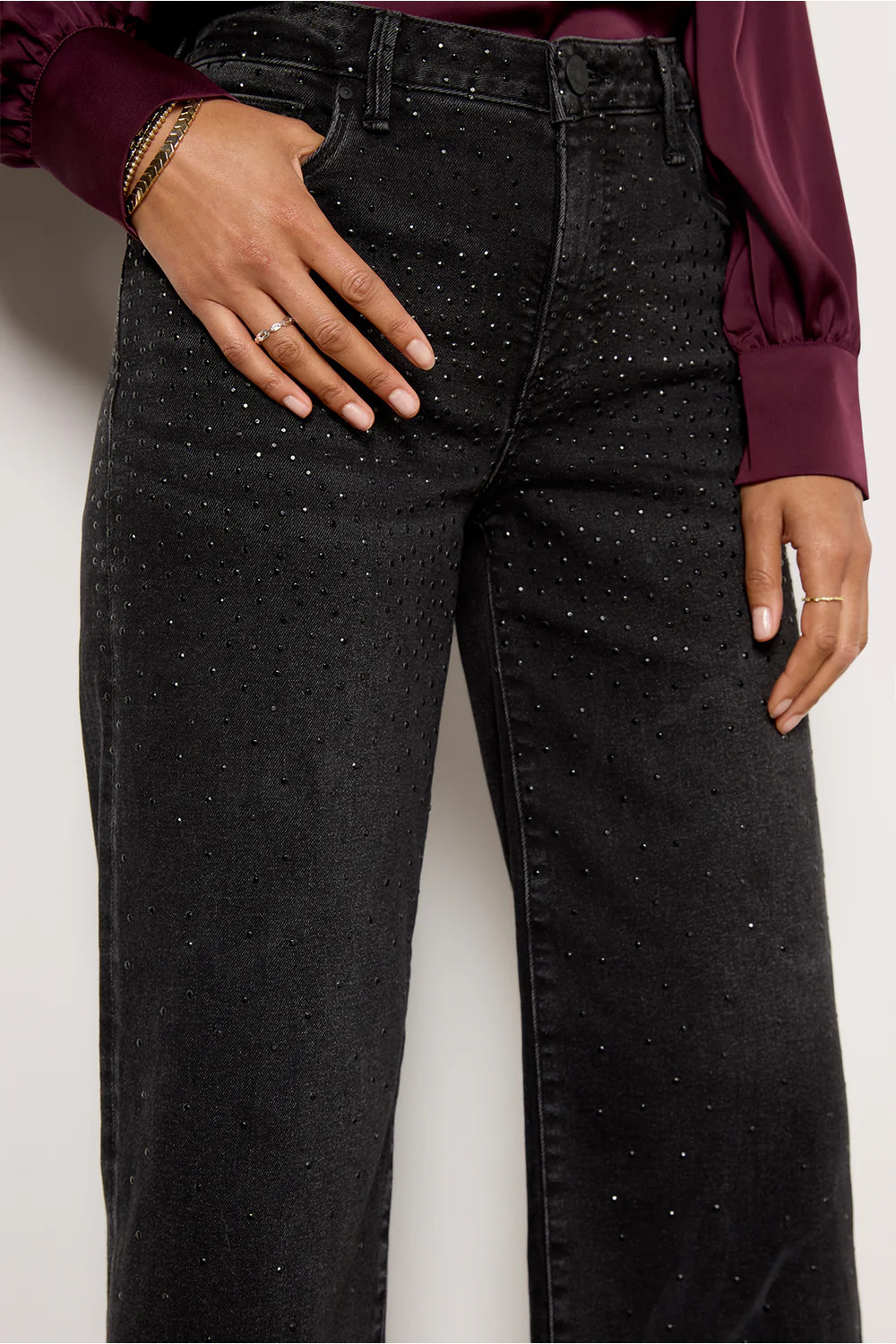 Meg Raw Hem w Bling | Evereve