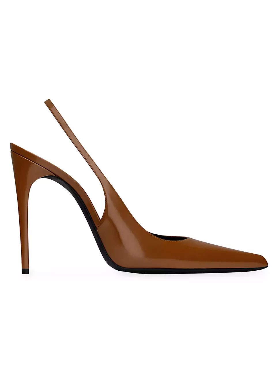 Vendome Slingback Pumps In Glazed Leather | Saks Fifth Avenue