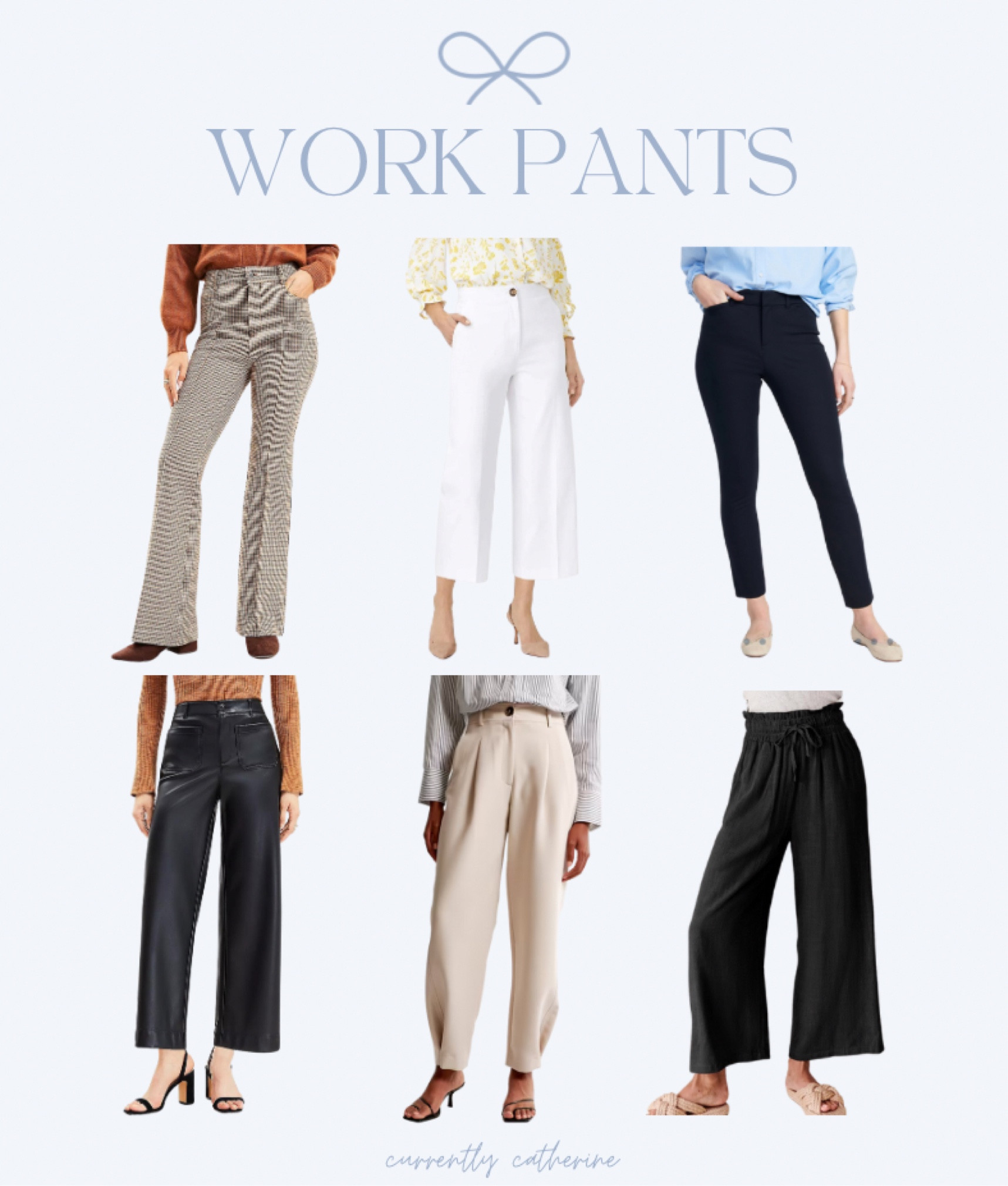 Fall/winter work wear pants! Business casual to dressy. 🤓

Work wear, business casual, office wear, work outfits


#LTKfindsunder100 #LTKstyletip #LTKworkwear