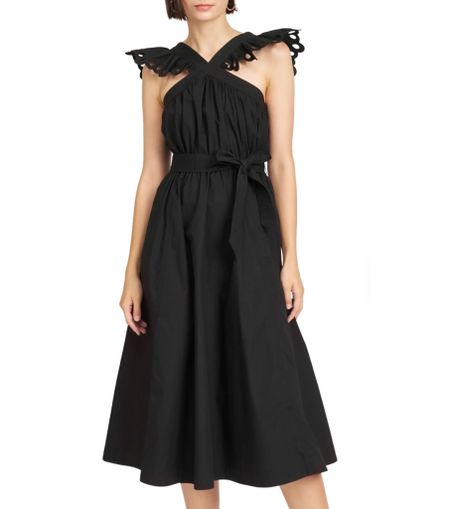 Black dress
Halter dress 

#LTKstyletip #LTKSeasonal #LTKFind