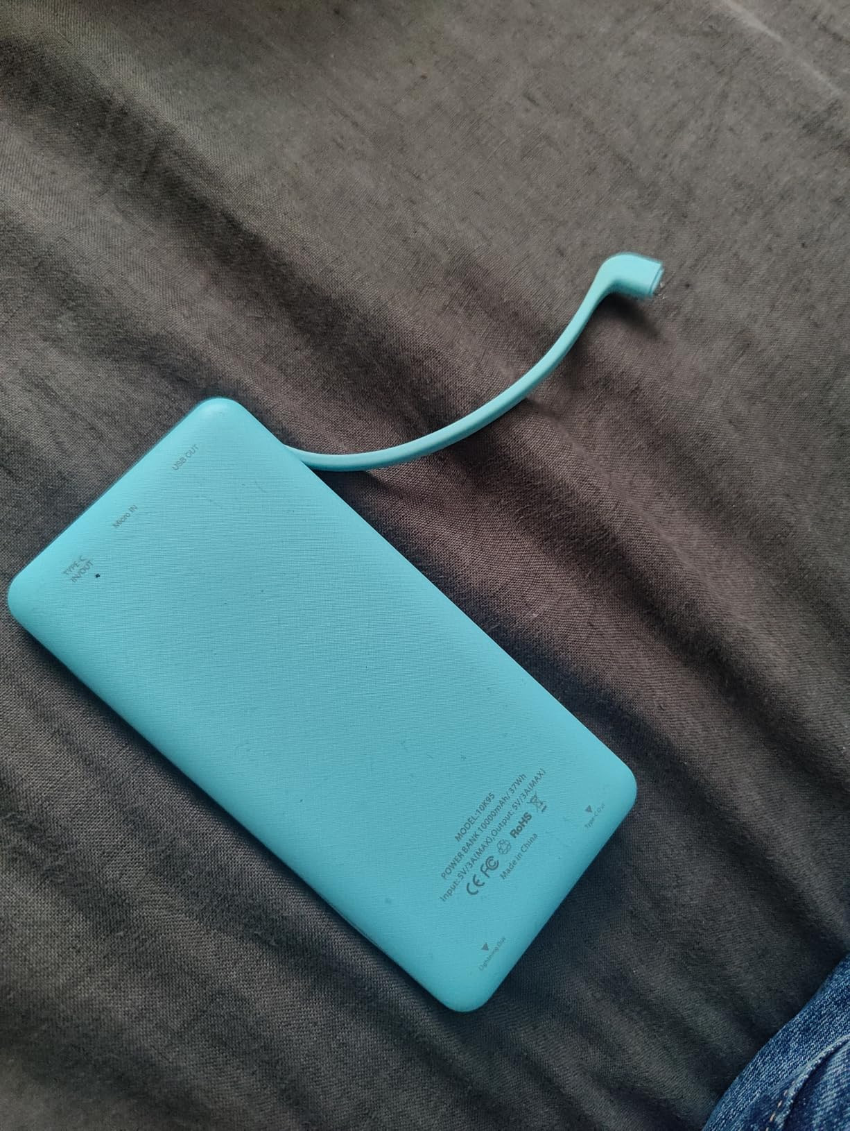 miisso 10000mAh Compatible with iPhone 15/16/17 and Android, Slim Portable Charger with Built in ... | Amazon (US)