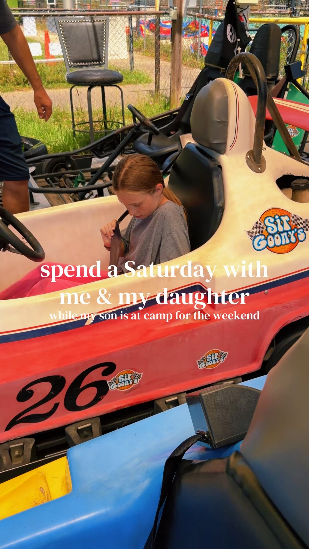 D was at camp for the weekend so we got to pour all our energy into Reagan and do exactly what she wanted to do for the day.
- video games on the couch with dad (I took the dogs for a walk and found an estate sale)
- shopping at @Target 
- lunch at Panda Express 
- go karts (she's finally tall enough to drive herself!!)
- and Kraft Mac and cheese in bed with mom while watching a girly movie (Mary Kate and Ashely Billboard Dad!)

Basically my dream weekend too!

Let me convince you to have 1:1 dates/days with your kids! It makes all the difference and it is so fun to see them light up and make choices without having to consider their sibling.

#familytime #corememories #intentionalparenting #momoftwo #familytraditions

#LTKmomlife #LTKdayinmylife #LTKvlog