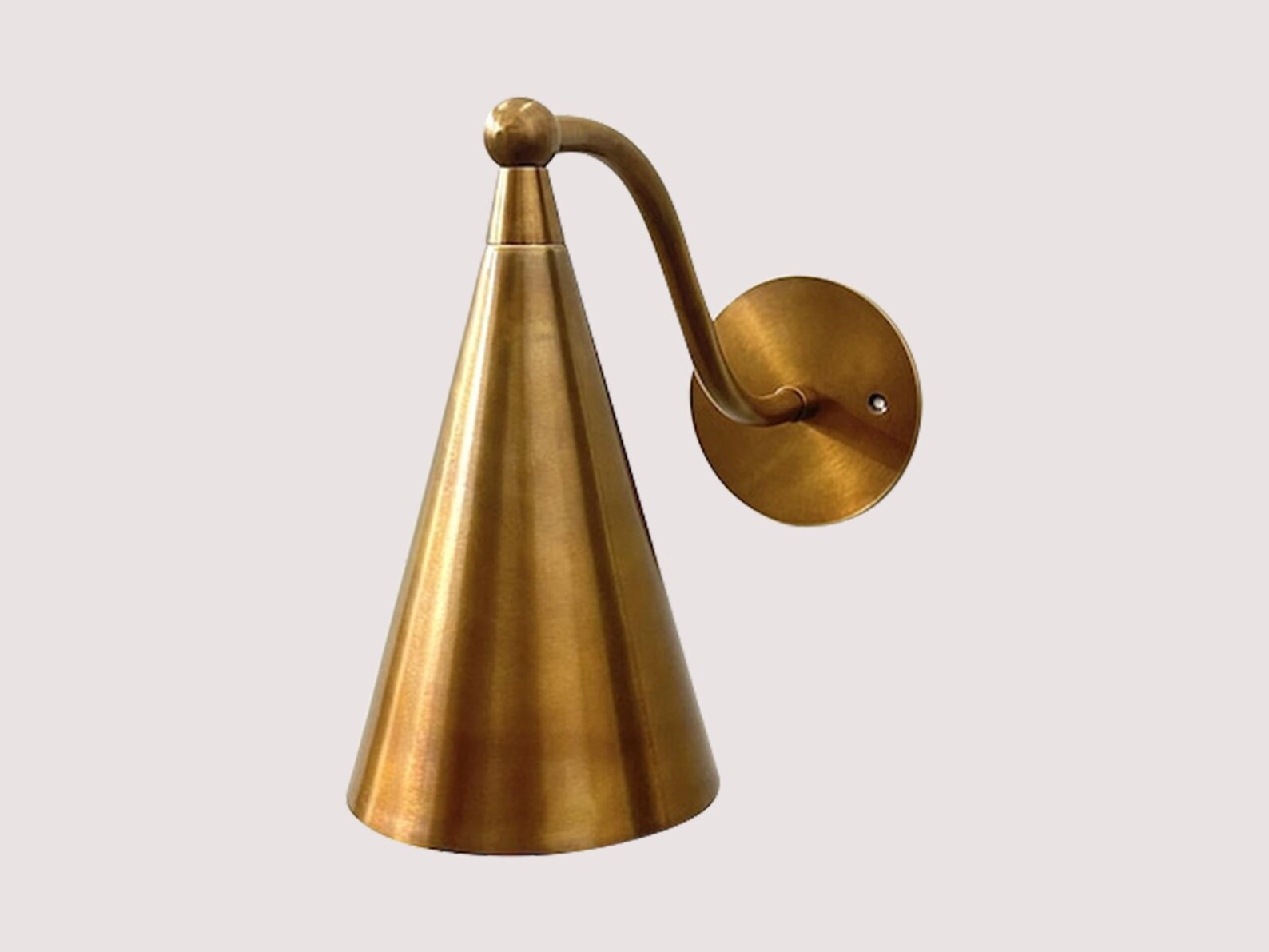 Handcrafted Modern Style Mid Century Raw Brass Wall Lamp - Etsy | Etsy (US)