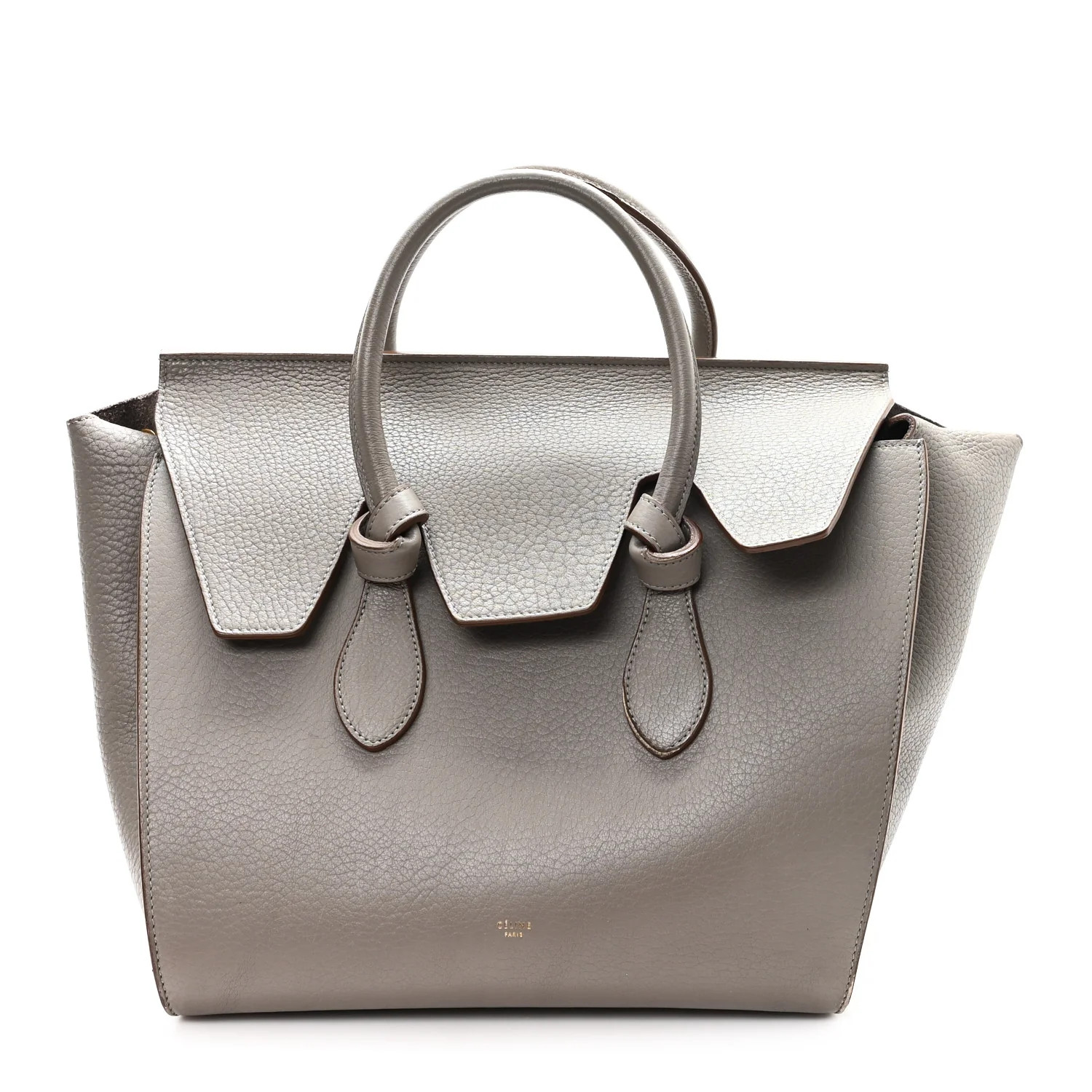 Natural Calfskin Large Tie Knot Tote Grey | FASHIONPHILE (US)