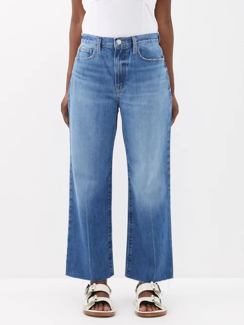 Frame - Le Jane Crop Straight-leg Jeans - Womens - Denim | Matches (US)