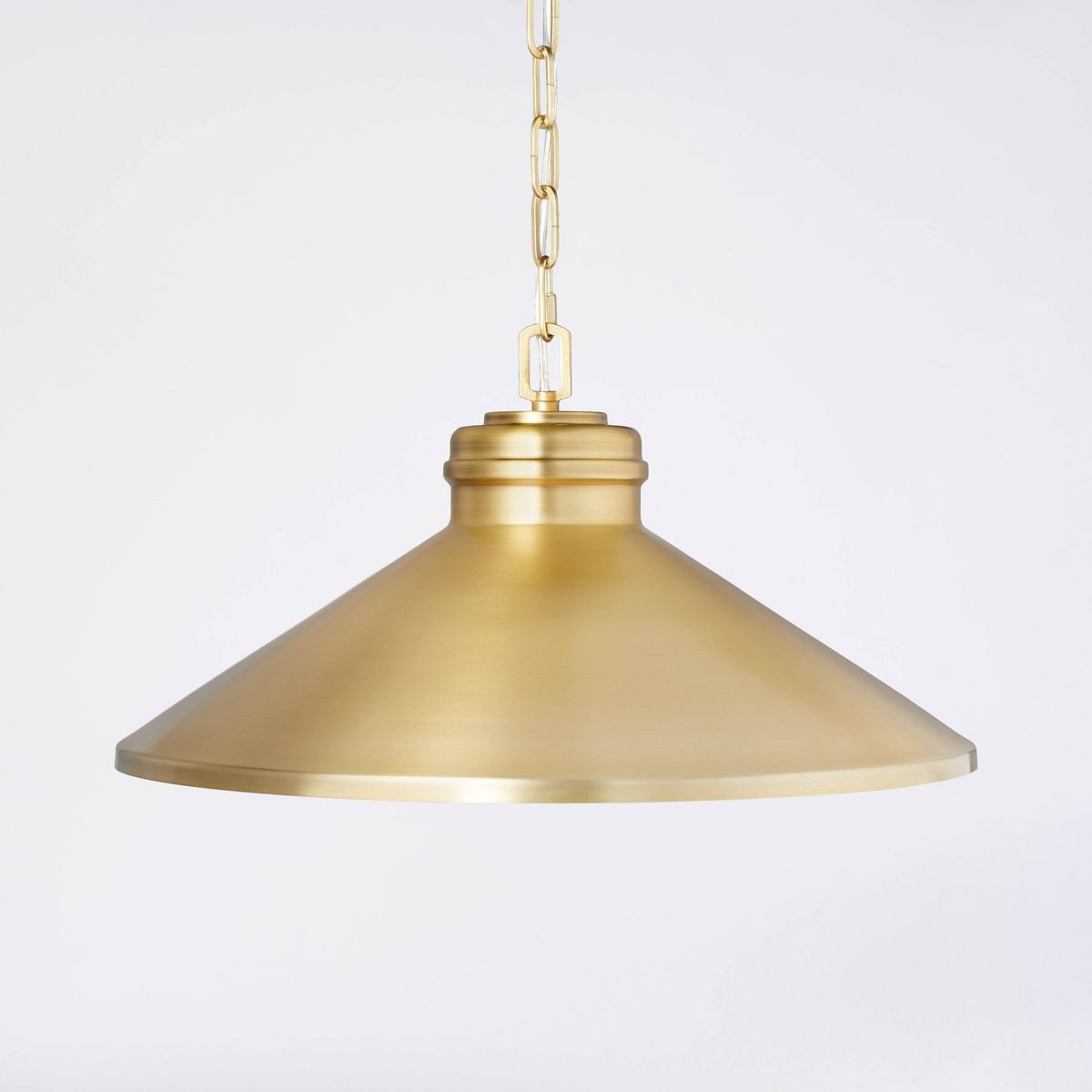 20" Large Metal Adjustable Pendant Ceiling Light Brass Finish - Hearth & Hand™ with Magnolia | Target