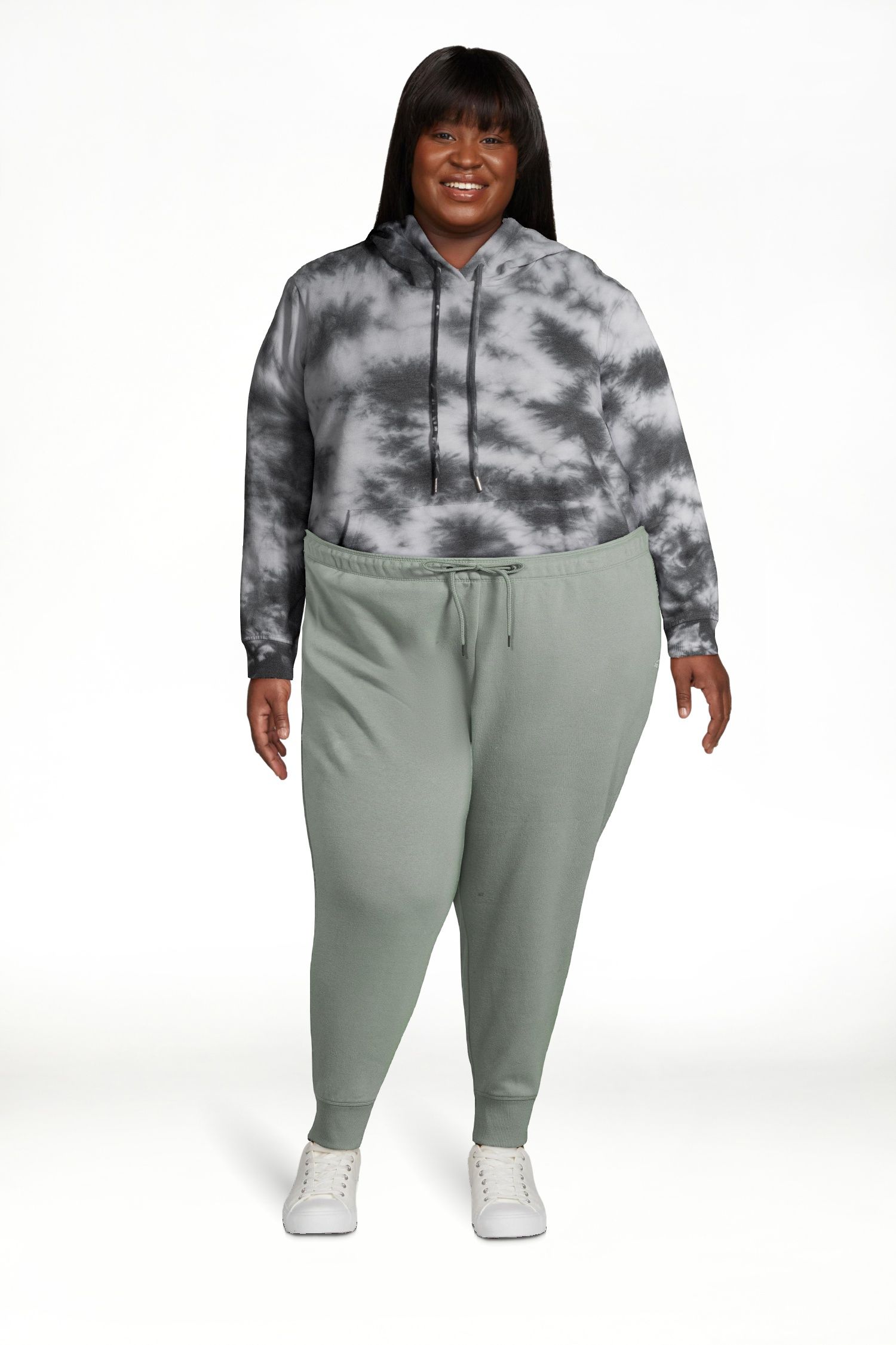 Reebok Women's Plus Size Warm-Up Jogger Pants | Walmart (US)