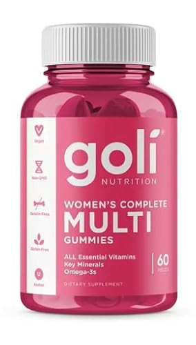 Goli® Women’s Multivitamin Gummies - 60 Count - All 13 Essential Vitamins, and Key Minerals - Kosher, Gluten-Free, Vegan, and Non-GMO. | Amazon (US)