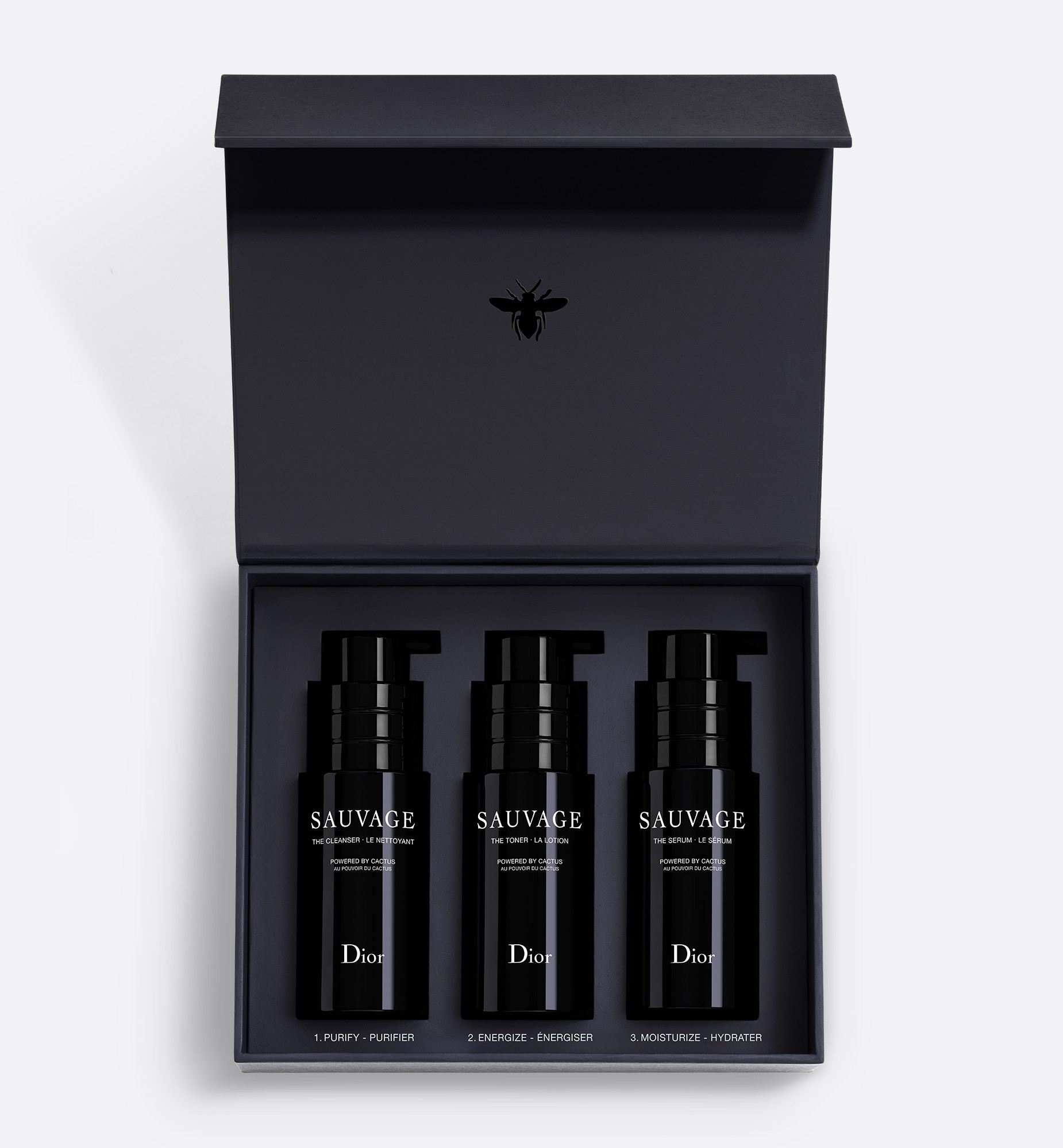 Sauvage Men's Skincare Set: Cleanser, Toner and Serum | DIOR | Dior Beauty (US)