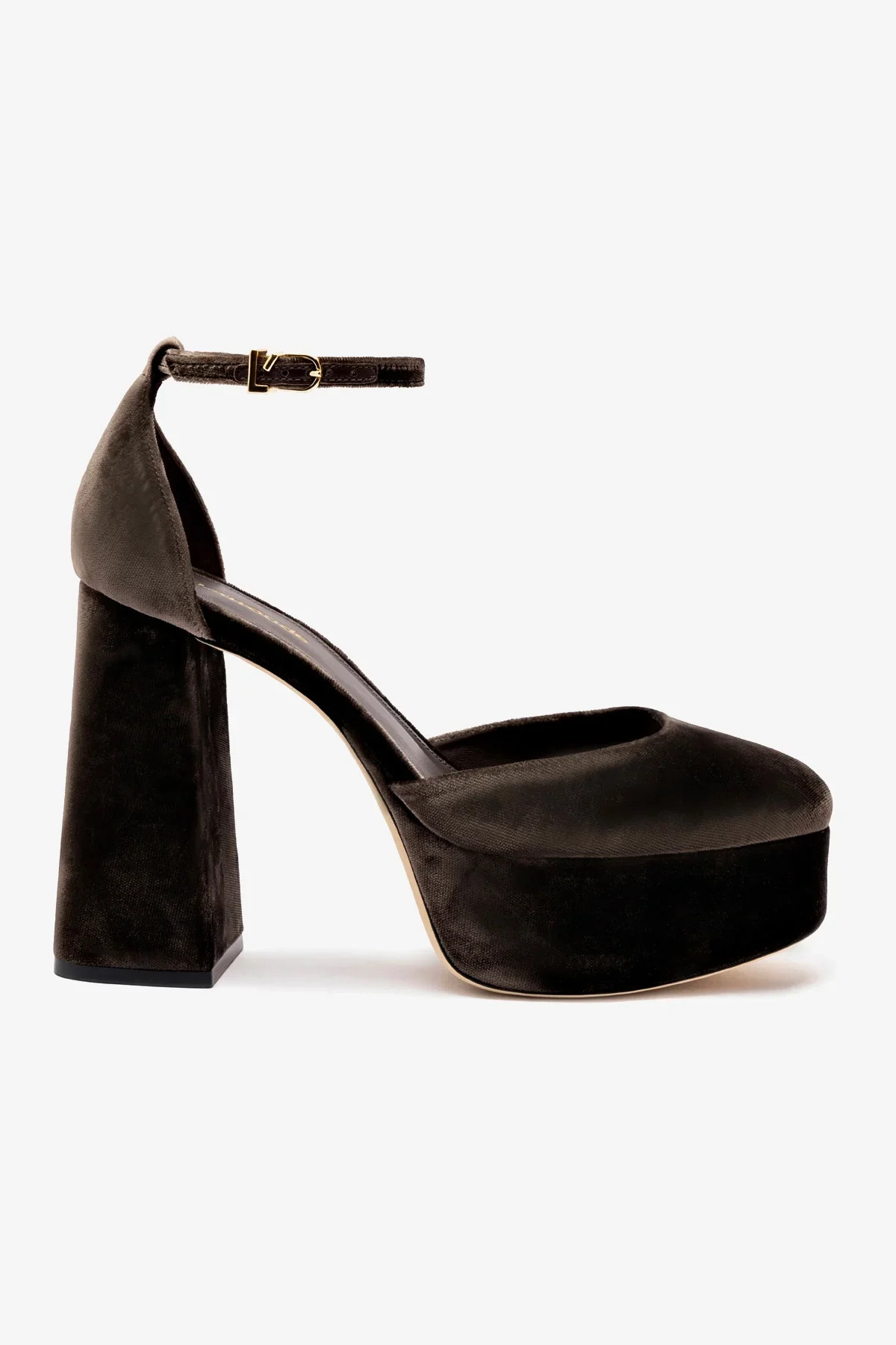 Ari Pump In Expresso Velvet | Larroude