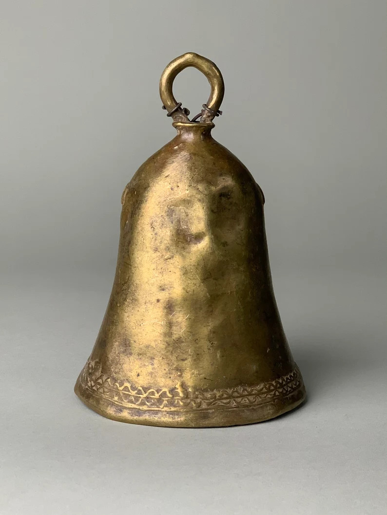 Large Antique African Cow Bell {A} (Free Shipping) | Etsy (US)