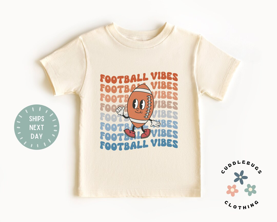 Football Vibes Toddler Shirt  Cute Retro Football Tee  Game - Etsy | Etsy (US)