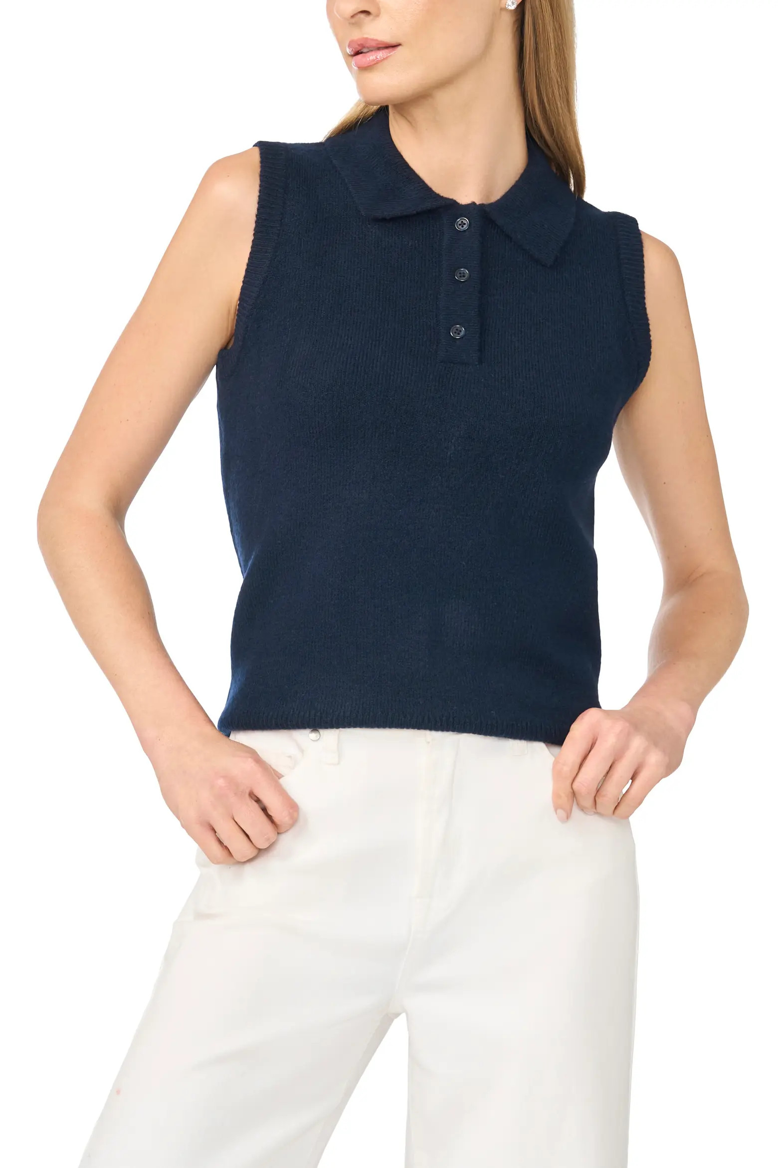 CeCe Polo Sweater Vest (Women) | Nordstrom | Nordstrom