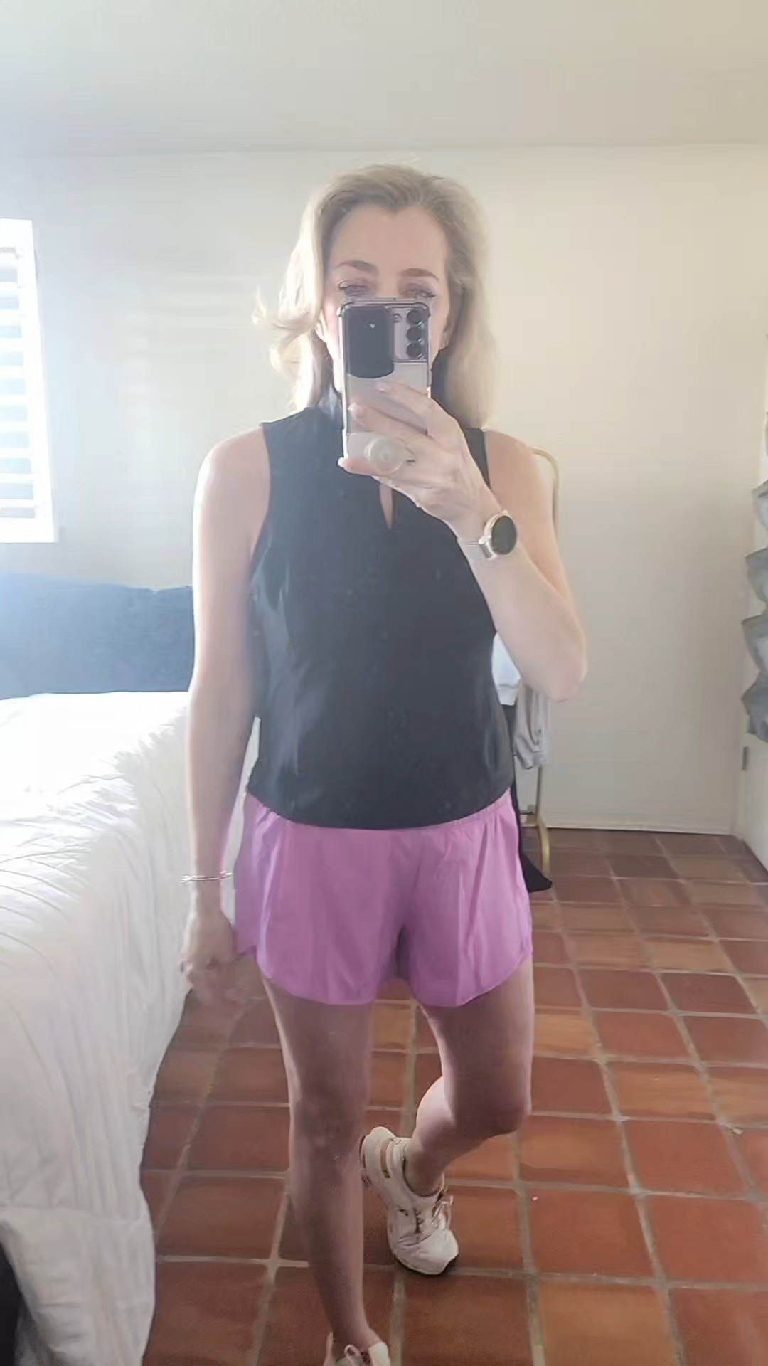 Workout outfit of the day. Shorts season is here.Active, fitness, workout, shorts, tank tops, zip up tanks, black, pink, spring colors, active lifestyle, Outdoors, tennis looks, pickleball looks, athleisure,  gym rat, affordable workout clothes, affordable fashion, womens wear, jig bras, bicycle shorts, skorts, skirts, pleated skirts, pullovers, 

#LTKActive #LTKfitnessgoals #LTKSeasonal