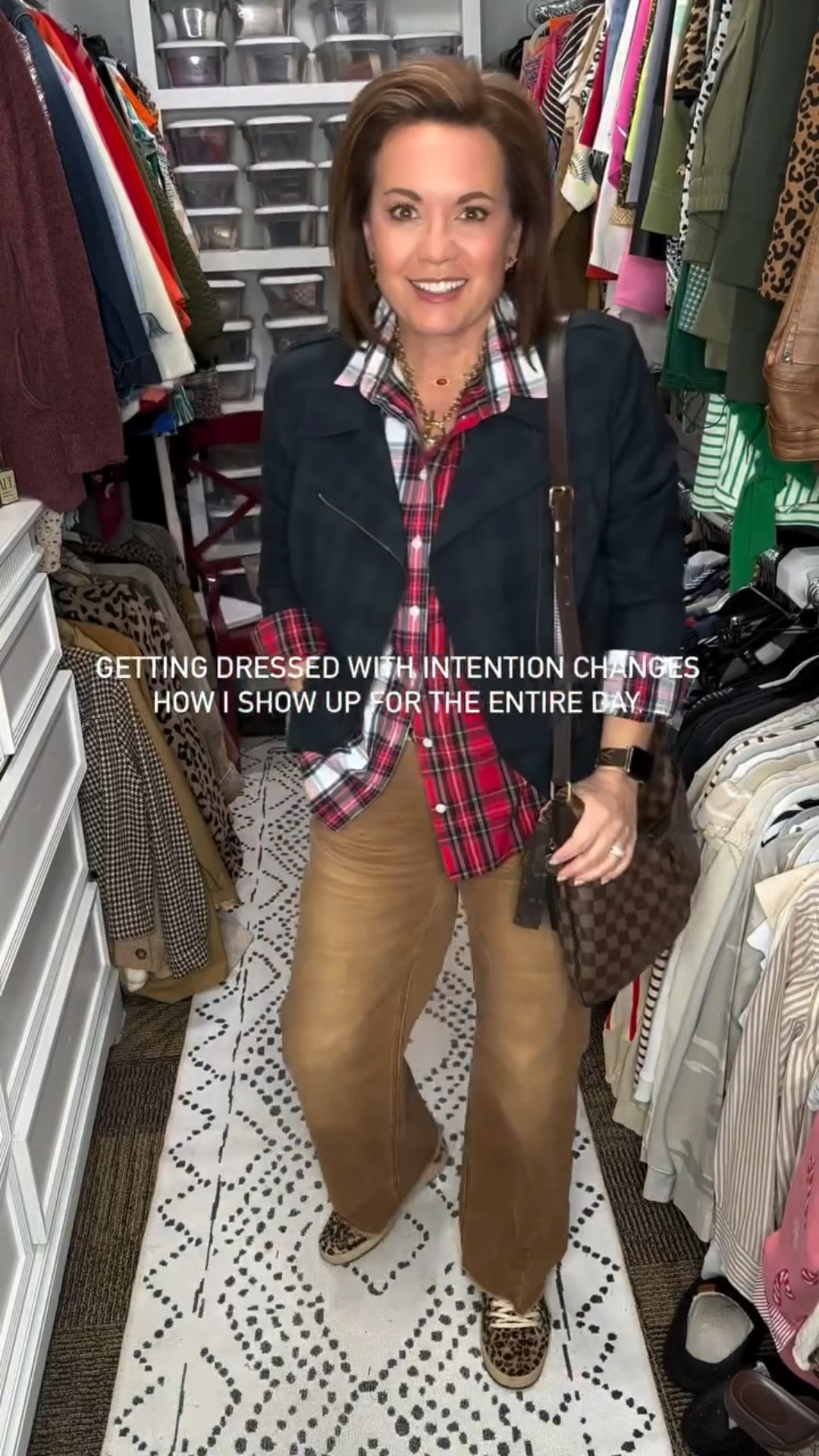 I’ve learned that when I slow down and dress with intention, everything feels different—my posture, my mood, even my patience.

This season of life isn’t about dressing for approval. It’s about aligning how I look with how I want to feel.

Intentional is my word of the year, and this is what it looks like for me in real life.

Does getting dressed affect your mood too?

⸻

midlife style, intentional dressing, women over 40 fashion, confidence through clothing, everyday outfit inspiration, fashion over 50, elevated basics, comfortable chic outfits, fashion for real life, over 50 style, confidence in clothes 

⸻

#IntentionalStyle
#MidlifeConfidence
#WomenOver40Style
#EverydayOutfits
#StyleWithPurpose