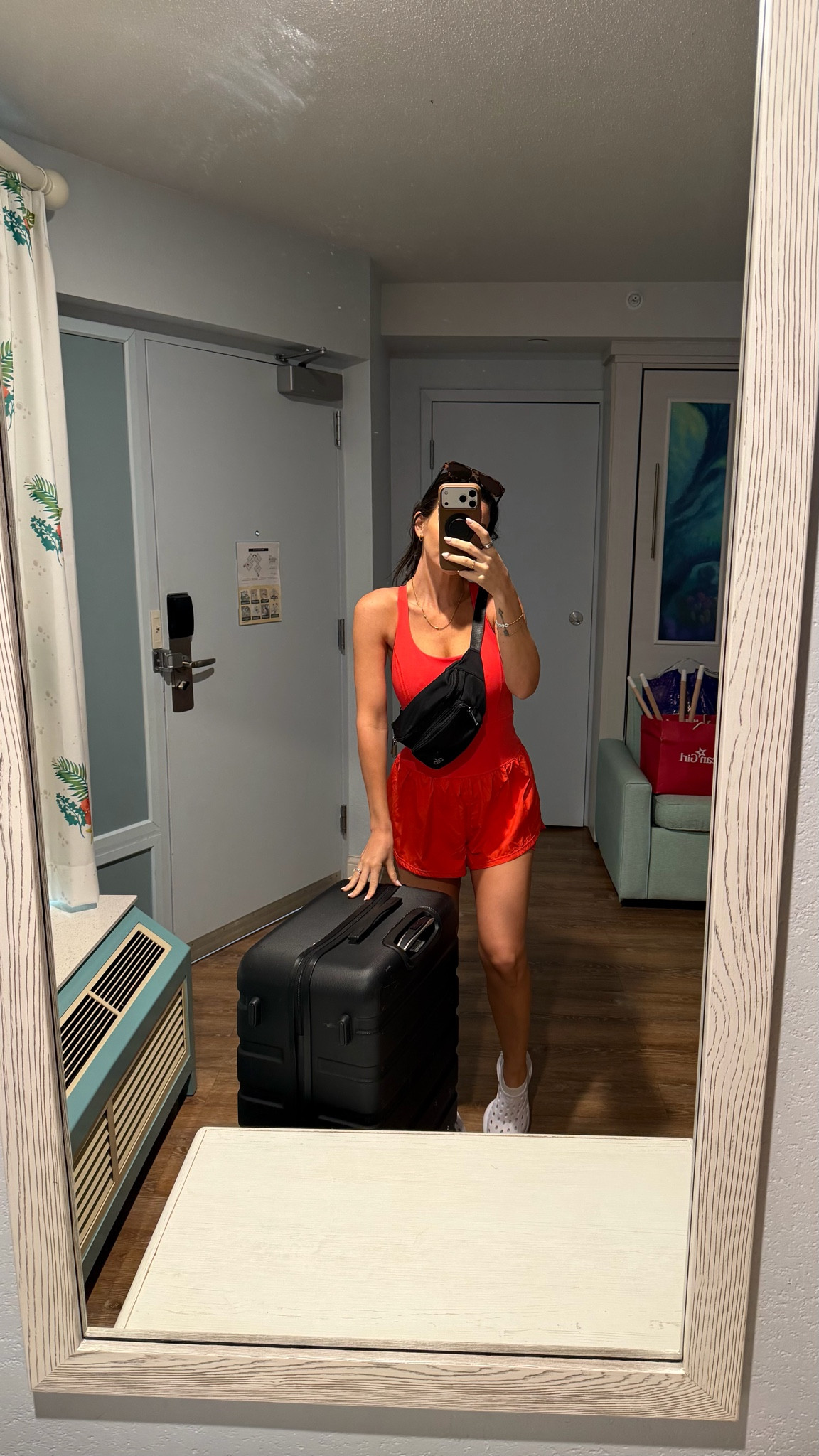 Disney days = comfy outfits only ❤️✨
This romper has been one of my favorite Disney outfits because it’s lightweight, easy to walk around in all day, and still cute enough for photos 😂 Linked my outfit, belt bag, luggage, and comfy shoes in my LTK! #DisneyOutfit #DisneyStyle #DisneyMom #DisneyOOTD #MomStyle #SummerOutfit #VacationStyle #DisneyVacation #CasualStyle #AmazonFashion #LTKTravel #LTKStyle #TravelStyle #DisneyDay #ComfyStyle #VacationOutfit #BeltBagStyle #DisneyLook #SummerFashion #LTKFinds

#LTKmomlife #LTKgrwm #LTKootd