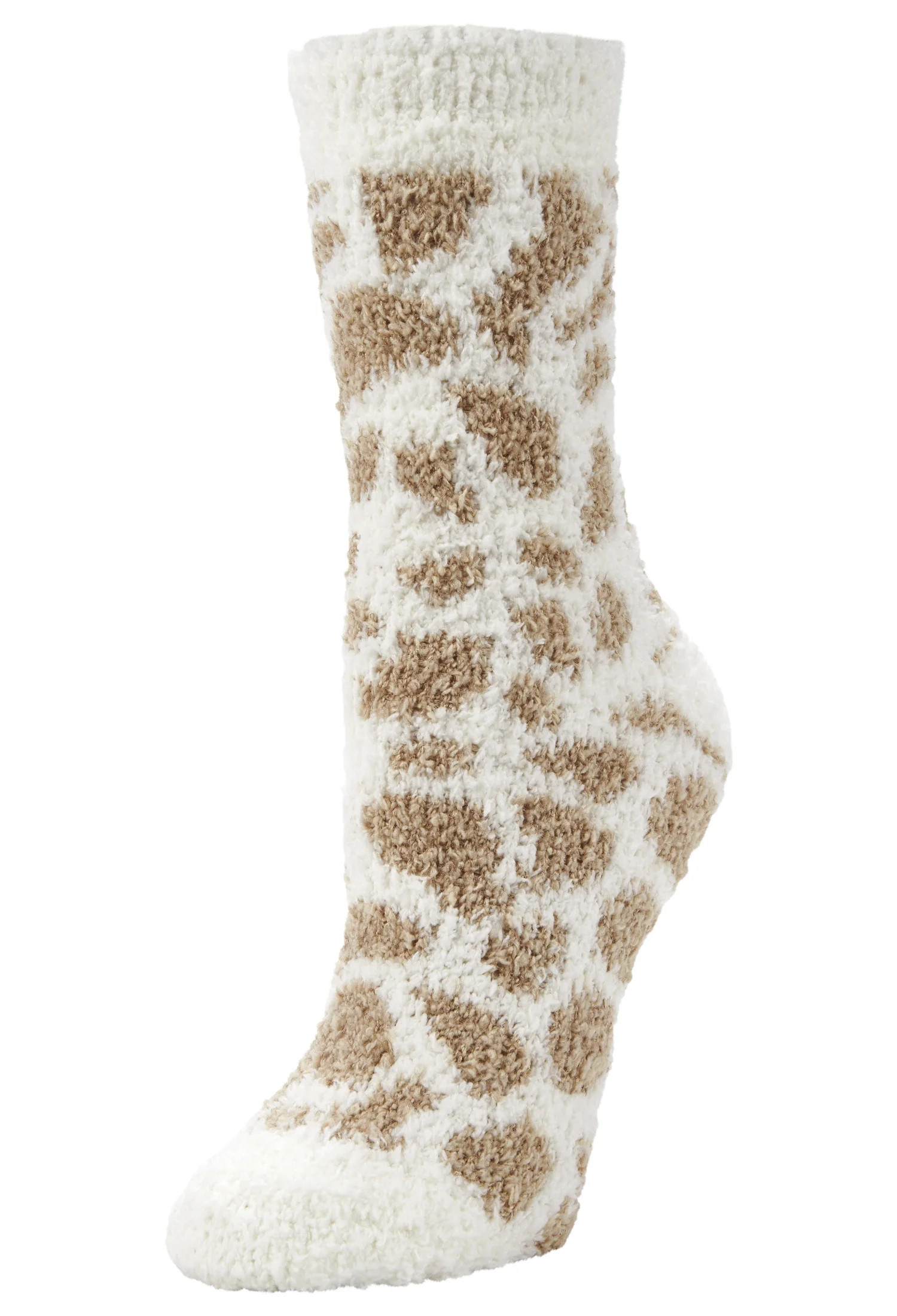 Airplus Fall Giraffe Print Cozy Crew Socks, Women's 5-10, 1 pair | Walmart (US)