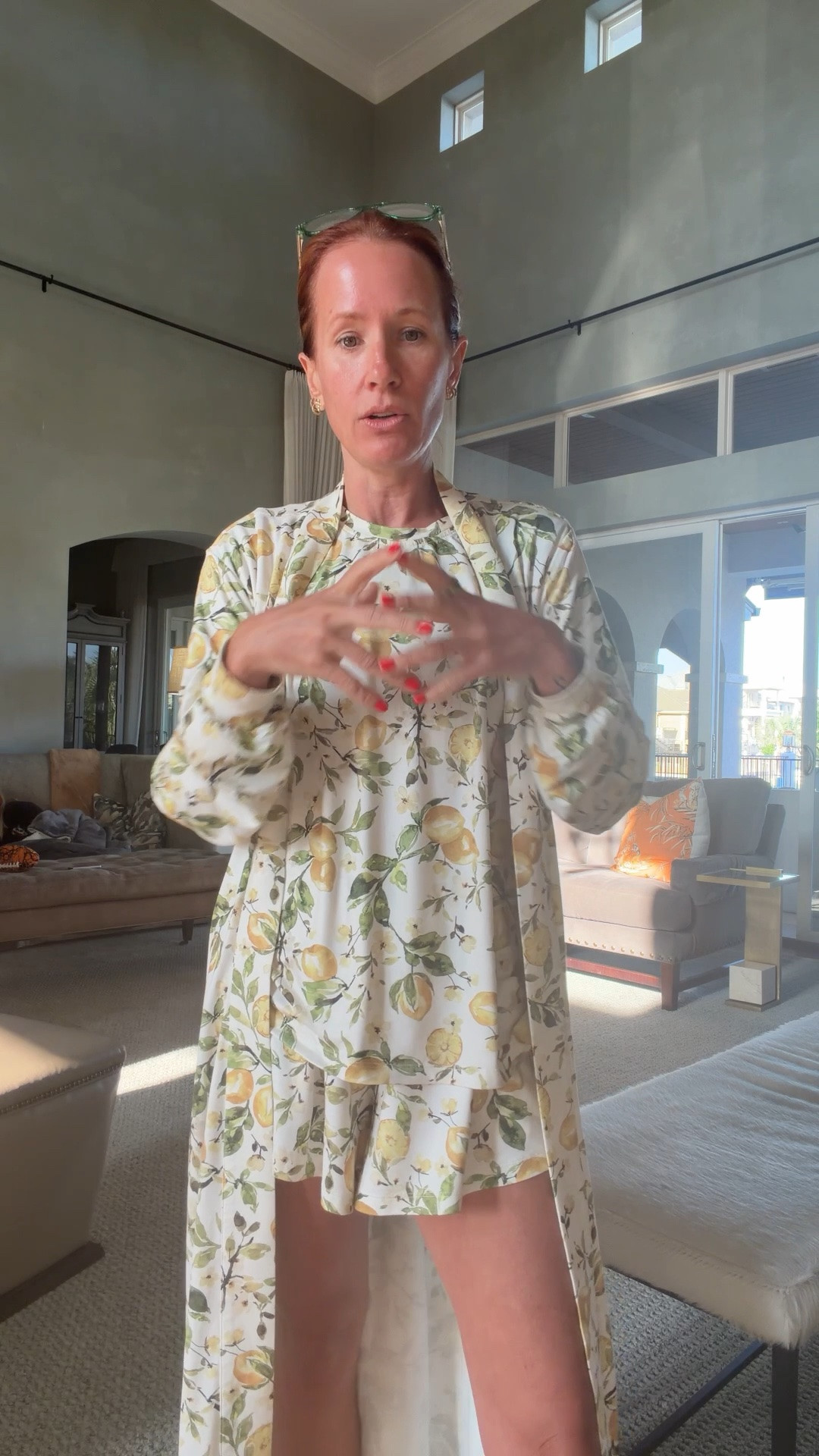 Obsessed with this lemon print PJ set and matching robe from  Mason Grey LA￼ 🍋☀️
The kind of set that makes slow mornings, coffee on the patio, and lake weekends feel extra chic. Lightweight, comfy, and cute enough that I honestly don’t mind answering the door in it 😂

Linking this pajama set, matching robe, and a few other elevated loungewear favorites from Mason Grey LA. Perfect summer pajamas, matching sleep set, cozy luxe loungewear, lemon print pajamas, vacation pajamas, bridal getting ready set, and cute mom lounge outfits.

#LTKgrwm #LTKootd #LTKOver40