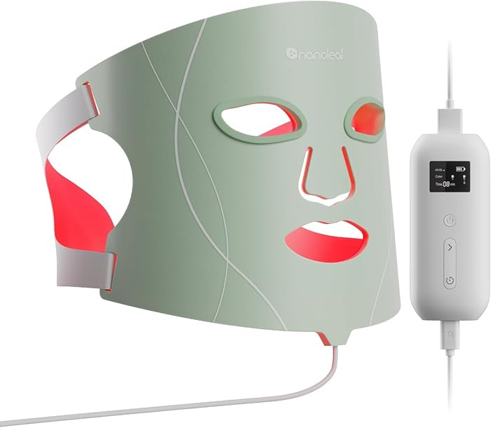 Nanoleaf FDA-Cleared LED Light Therapy Face Mask \u2013 Treats Acne, Rosacea, Hyperpigmentation &... | Amazon (US)
